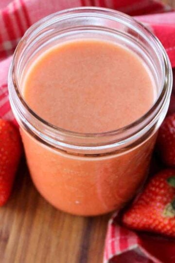 This strawberry vinaigrette is amazing on a sashimi tuna salad...and more!