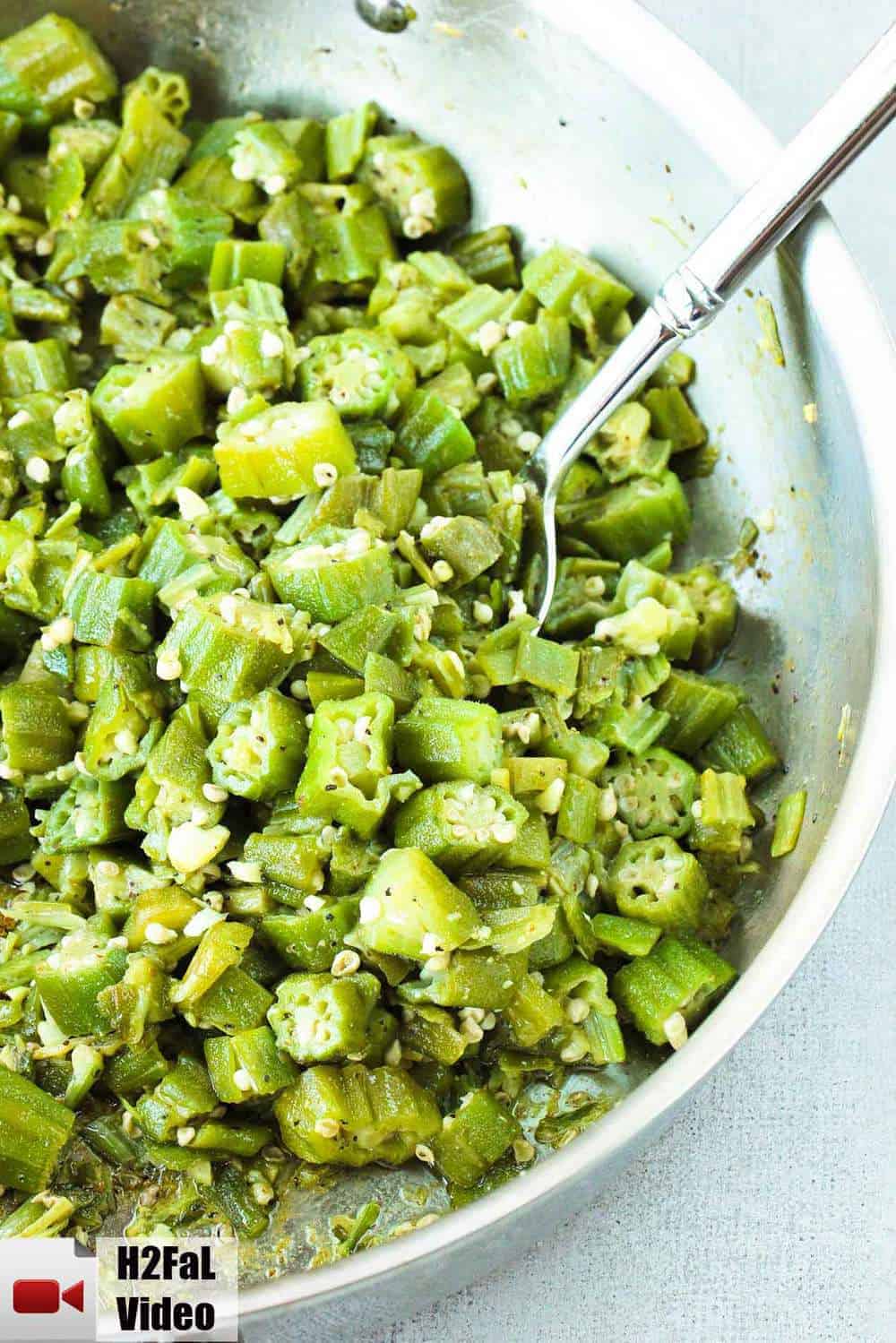 Skillet Okra and Garlic recipe
