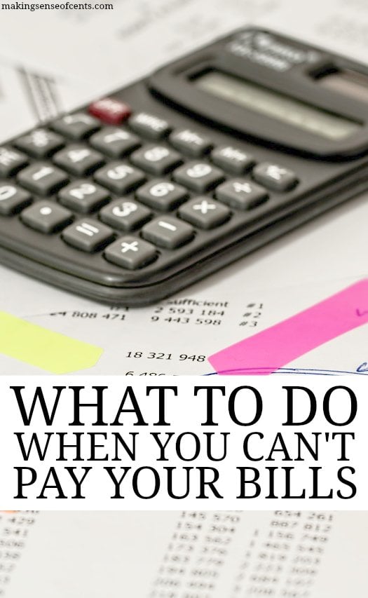 What To Do When You Can't Pay Your Bills. Wondering what to do when you can't pay your bills can be a horrible feeling. Here are my tips so that you can get out of this slump!