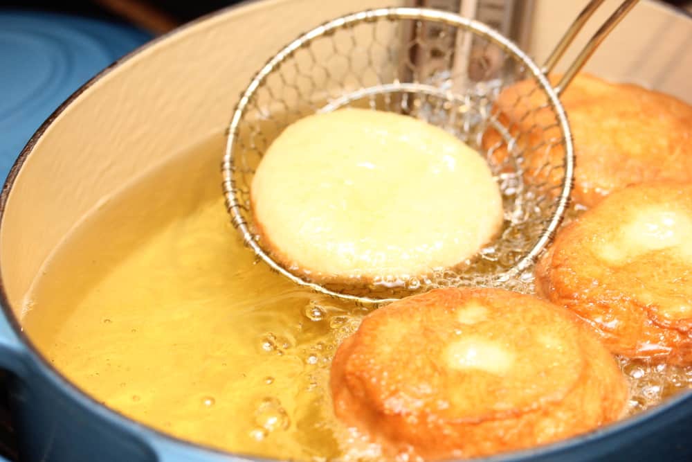 Quickly fry until lightly golden