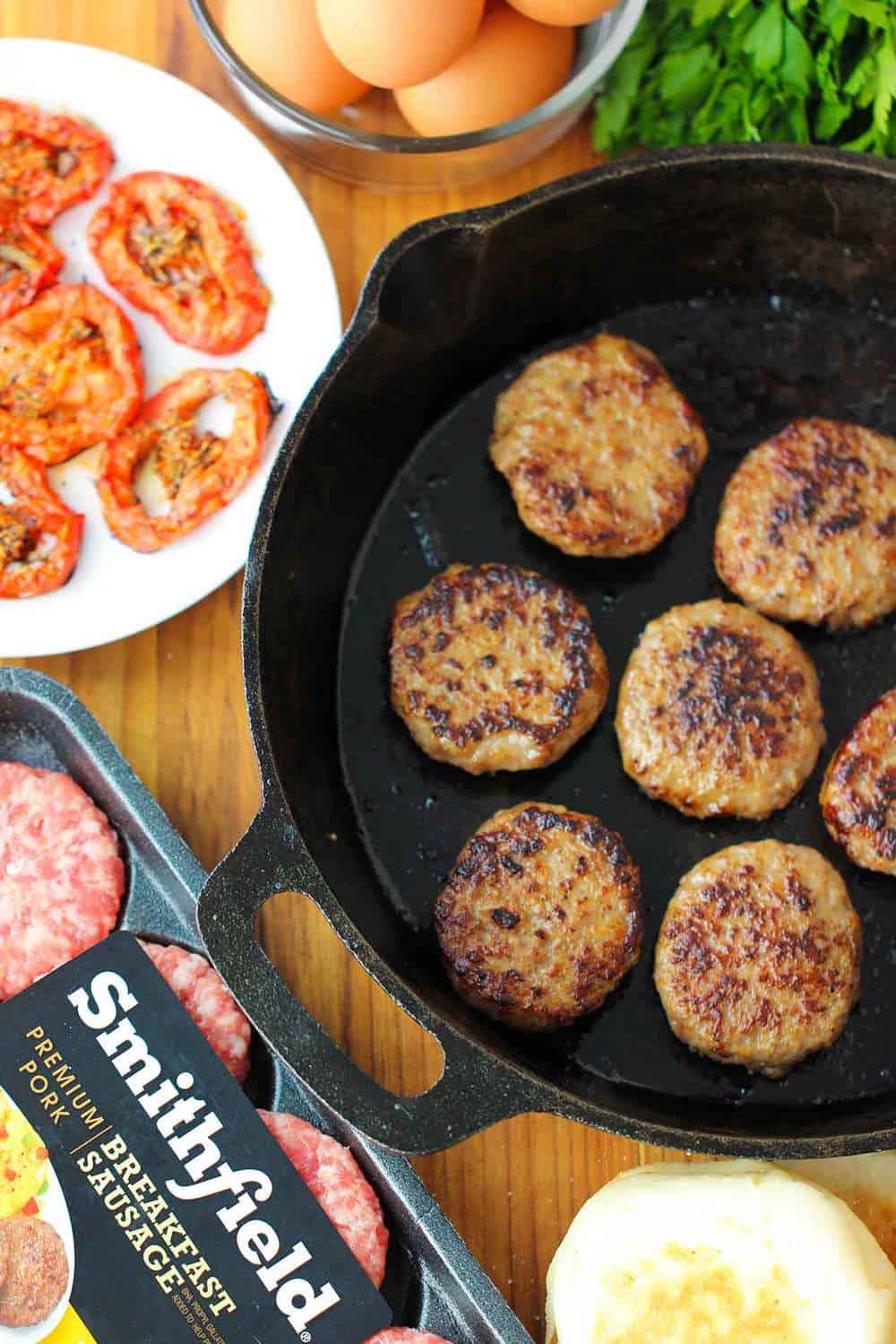 Eggs Blackstone with Sausage recipe