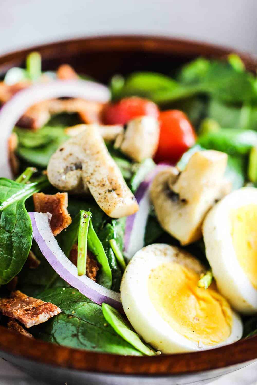 Warm Spinach and Bacon Salad recipe