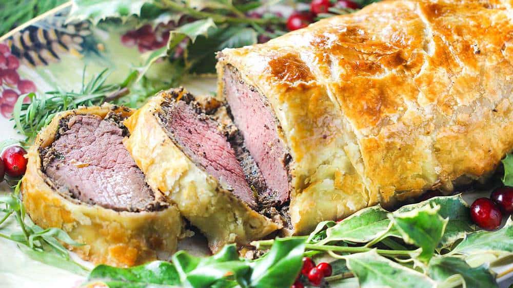 Sliced classic beef Wellington