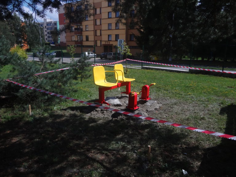 Venkovní fitness prvky,Domov pro seniory, Kaplice