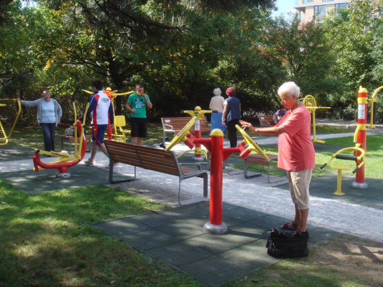 Sport park v Centrálním parku na Pankrácké pláni, Praha 4