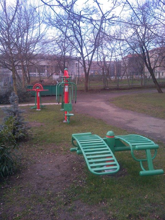 Venkovní fitness stroje, Praha 10 –  ZŠ Eden
