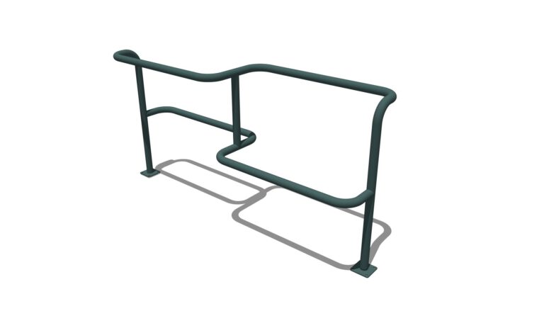 PB 02 Parkourová lavička a zábradlí Double