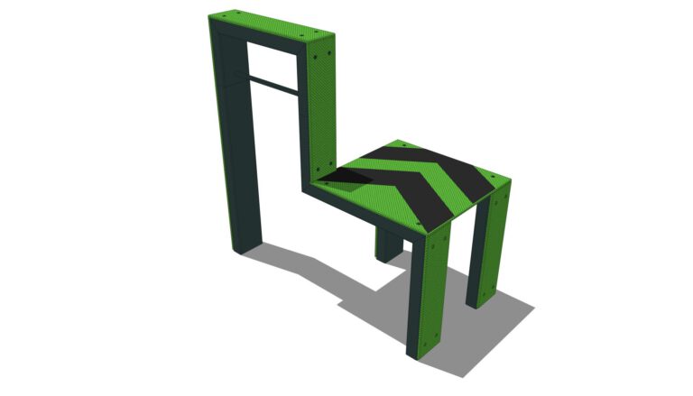 PW 10 Parkourová lavice stěnová