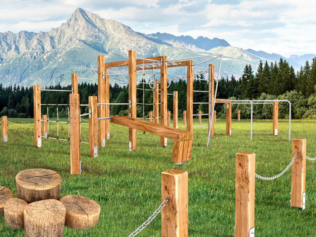 akátová workoutová sestava